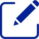 Icon eines Stifts für die Registrierung